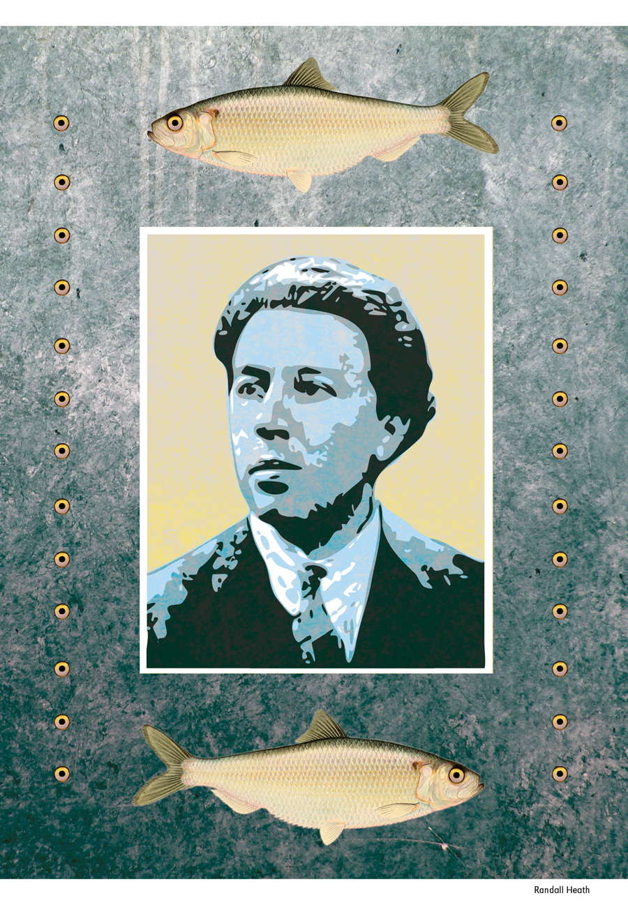 interview with Mark Polizzotti on André Breton, illustration by Randall Heath